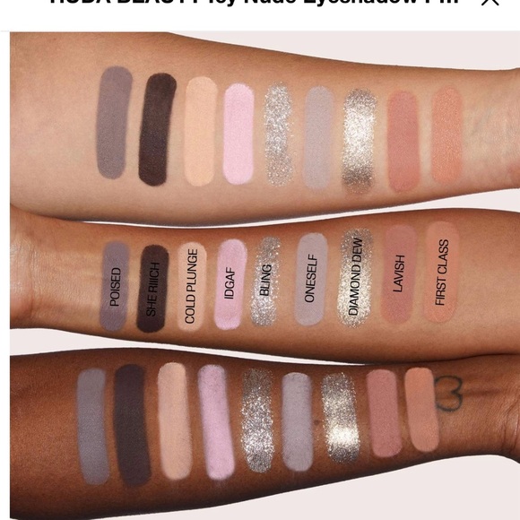 HUDA BEAUTY Icy Nude Palette with Pink and Gold Hues - Picture 3 of 8